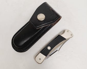 【お得】新旧BLADE 2本セット (v8, v9) Vintage American Blade AB-9 Ebonite Lockback Pocket Knife NIB Seki