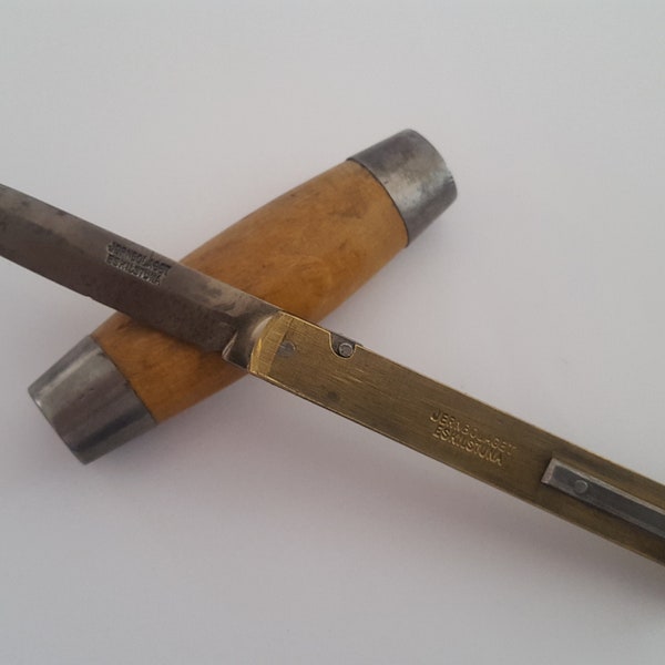 Antique circa 1890-1910 Jernbolaget Swedish barrel knife as found condition looks to have been cleaned, tight, missing bail