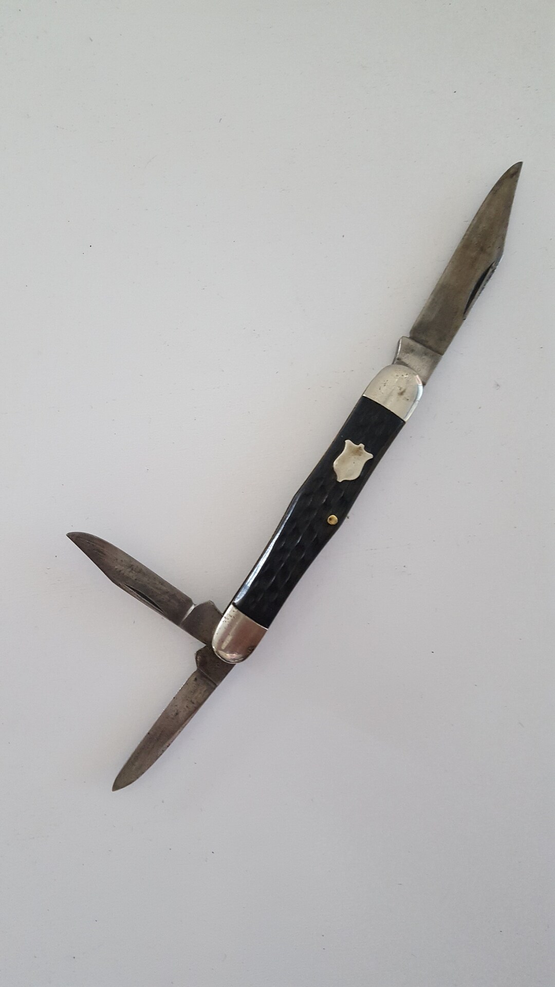 Antique Pocket Knife, Hibbard Spencer Bartlett & Co No. 9791 With 3