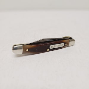 Vintage Schrade Old Timer 18OT Mighty Mite single blade liner lock pocketknife probably early 1980's or late 1970's