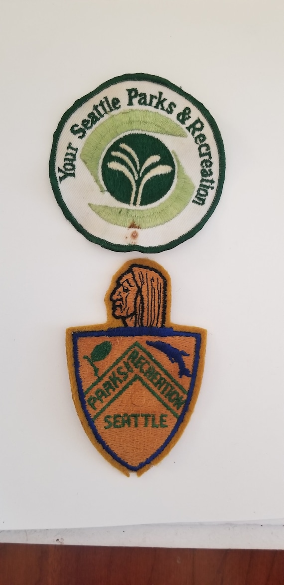 Vintage lot of 2 uniform patches for the Seattle P