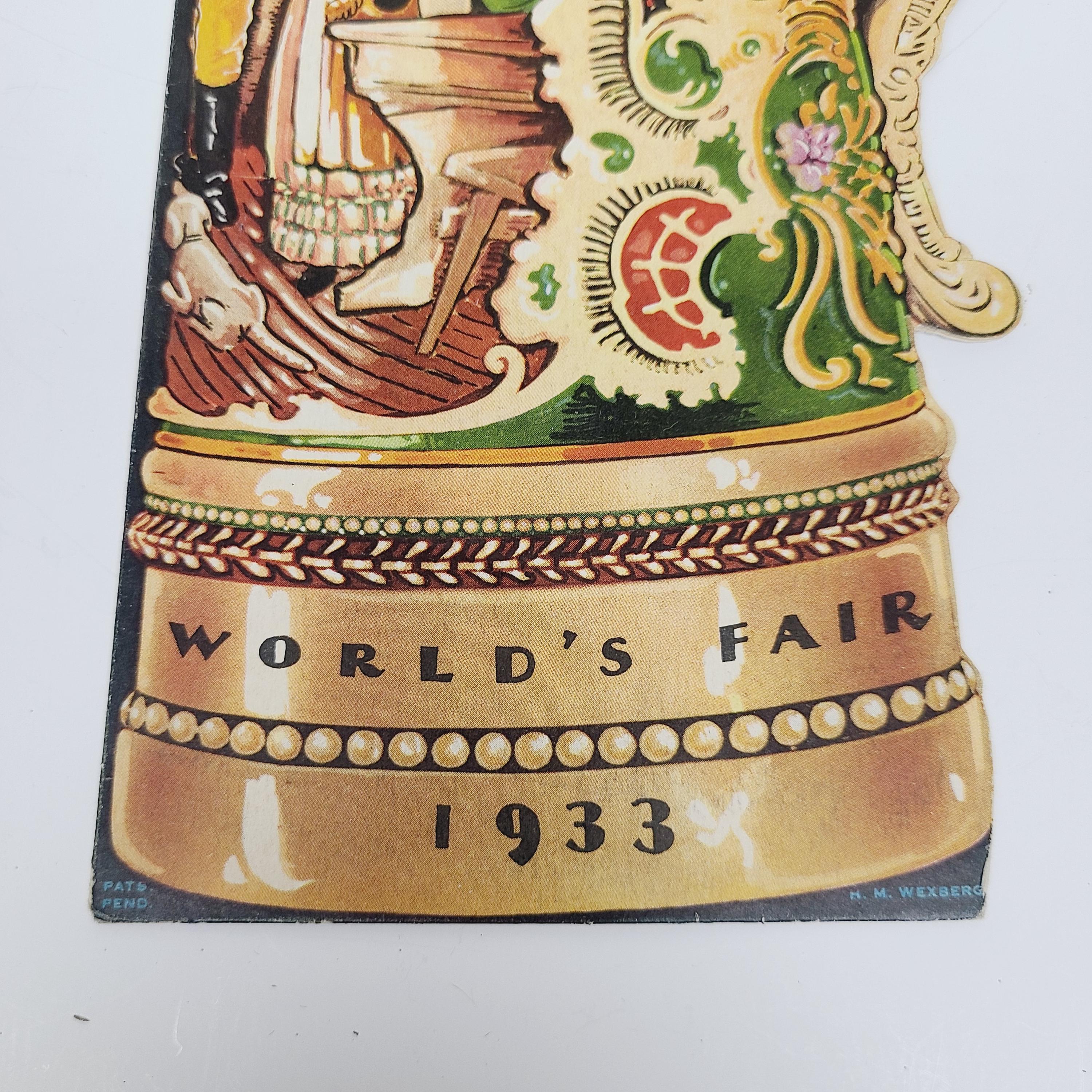 Vintage 1933 Chicago World's Fair Blatz Beer Stein Menu - Etsy
