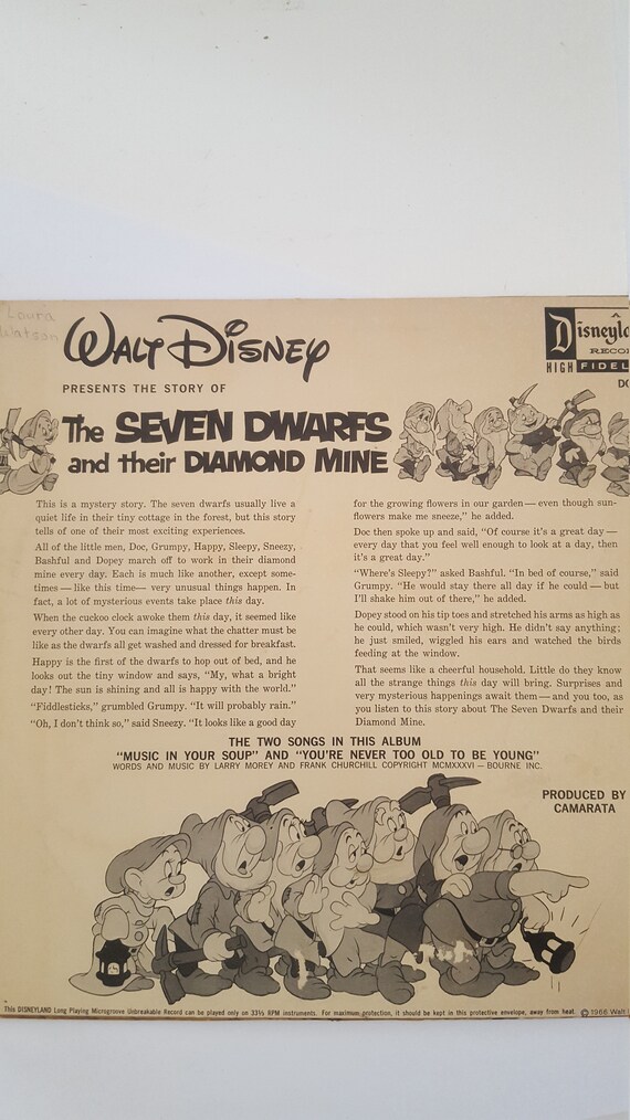 Vintage 1966 Disneyland Records LP Album Walt Disney's - Etsy Vintage 1966 Disneyland Records LP Album Walt Disney's - Etsy