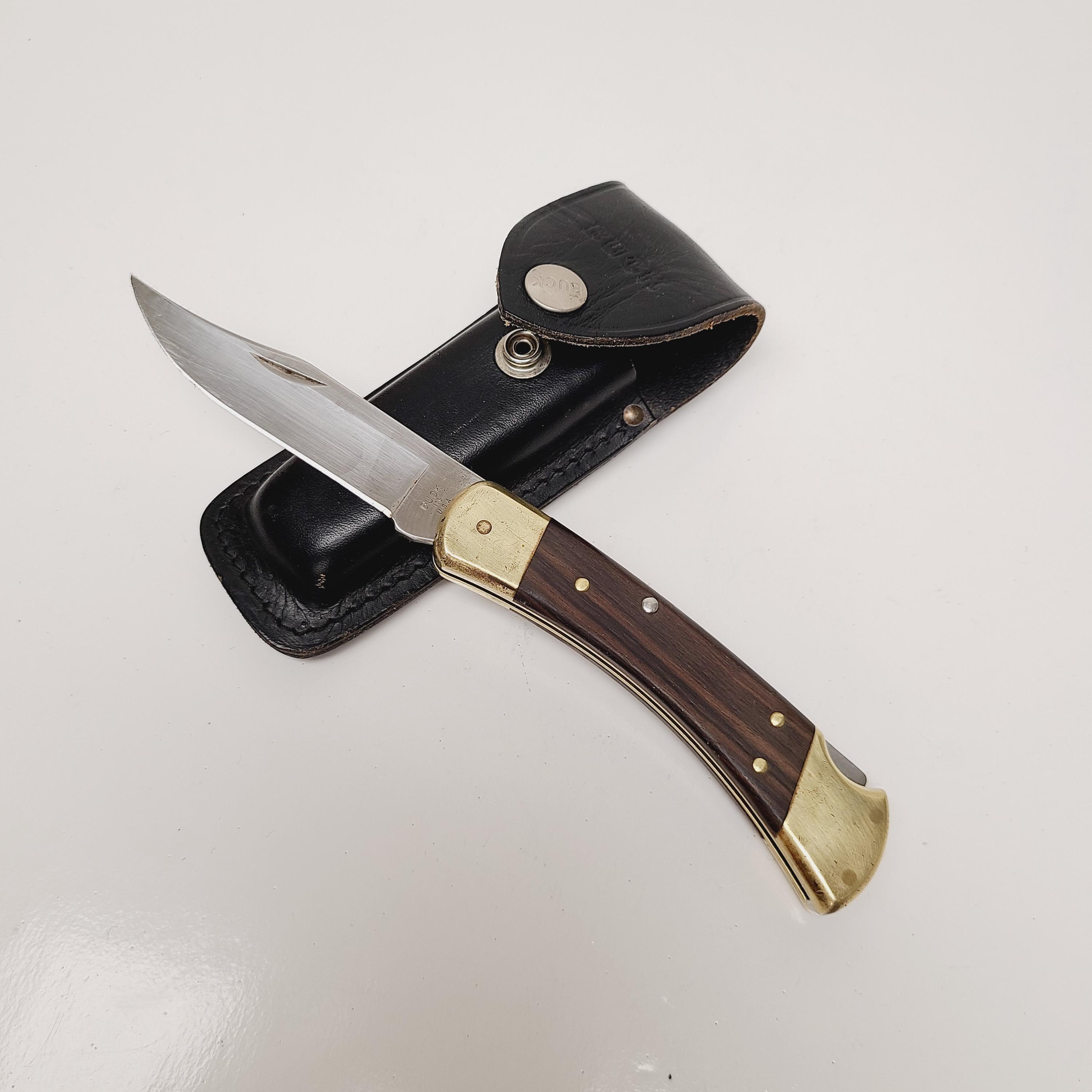 Vintage Buck 110 Folding Knife: 1993 USA Made Lockback With 