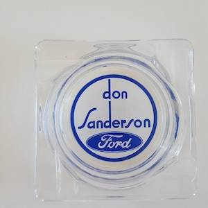 Vintage circa 1960&#39;s to 1970&#39;s advertising ashtray Don Sanderson Ford, Glendale, Arizona nice condition