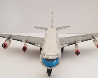 Vintage Early 1960's Japanese Friction Toy Jetliner Pan