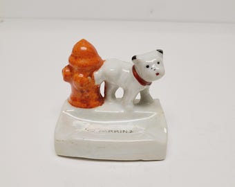 Vintage circa 1960's porcelain novelty ashtray, Made in Japan, speaks for itself