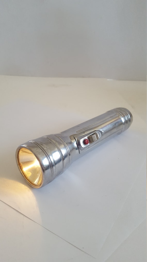Lampe De Poche Vintage Hawe – 1950s – Fabriquée En Bohême – Rare