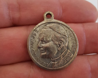St. John Paul II & Our Lady of Czestochowa - 1" Tall Oval Medal New ...