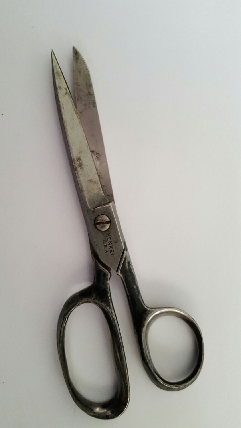 Vintage mid size Henkel USA sewing scissors 2.5 cut Etsy