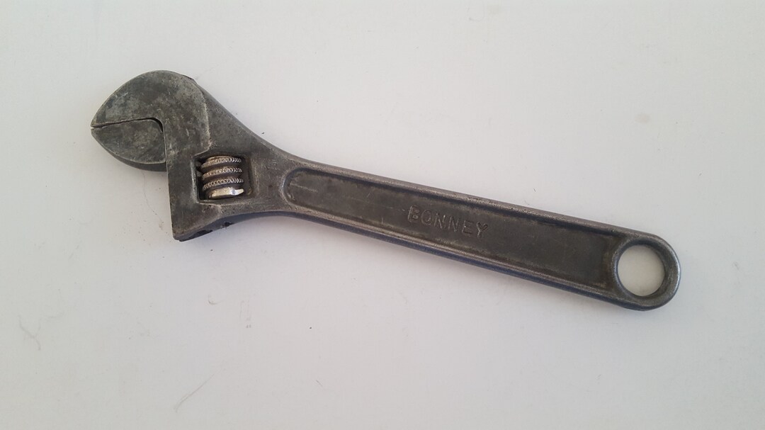 Vintage Circa 1950's Bonney Adjustable Wrench Model BW6 6 Wrench