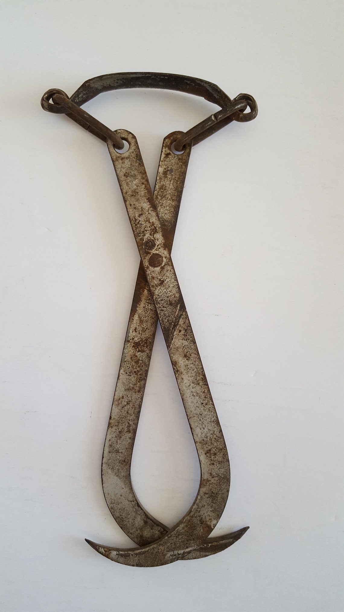 Vintage Possibly Antique Ice Block Tongs Original Silver Etsy