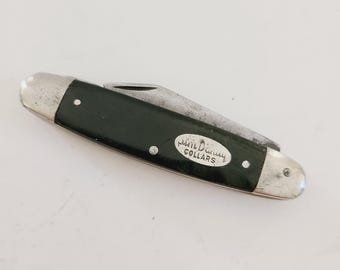 こけしけこ様【1950s USA vintage】ニッカーボッカー パンダ Vintage Kutmaster Cattle Knife: 1950s Utica NY, Jim Dandy Collars