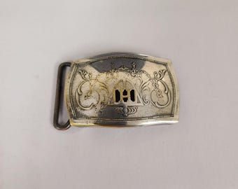 hickok製　vintage initial buckle VINTAGE HICKOK Gold Filled BELT BUCKLE SCRIPT B MONOGRAM