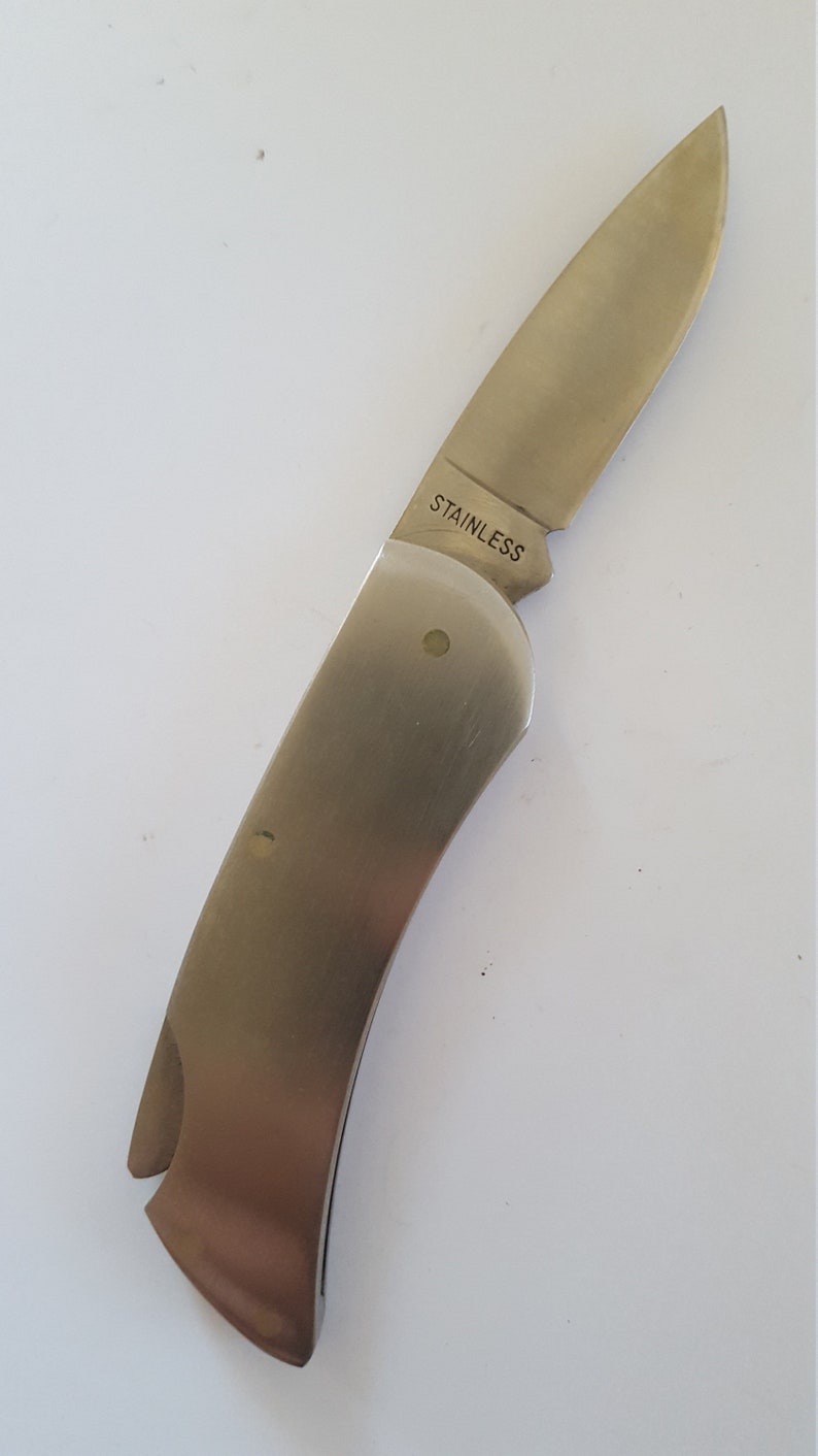 Vintage 1982 Zippo Lock Back Safety Award Pocket Knife. Cool Etsy