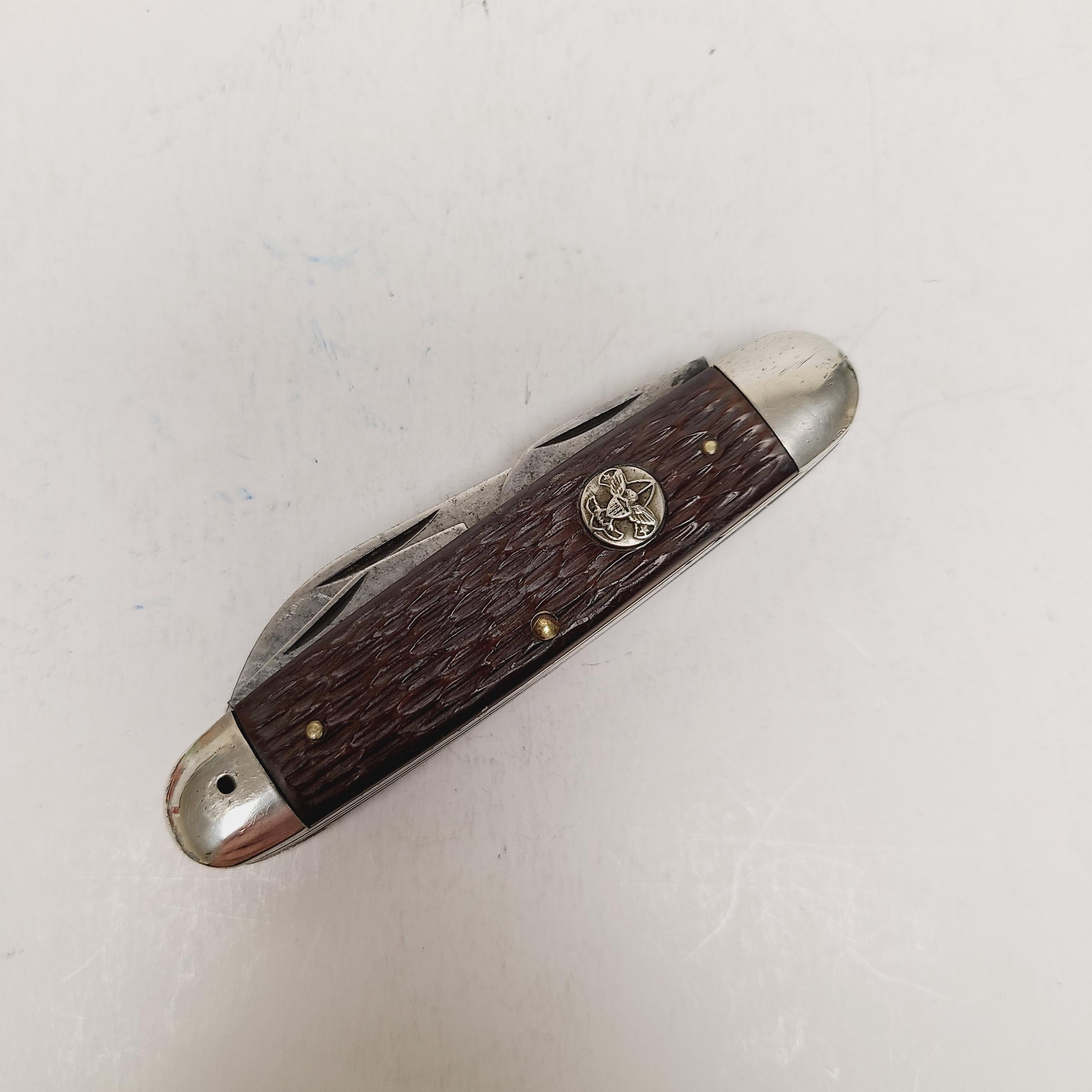 ULSTER アンティーク ボーンハンドル スウェルエンドナイフ　２枚刃 Ulster Usa Knife - Etsy