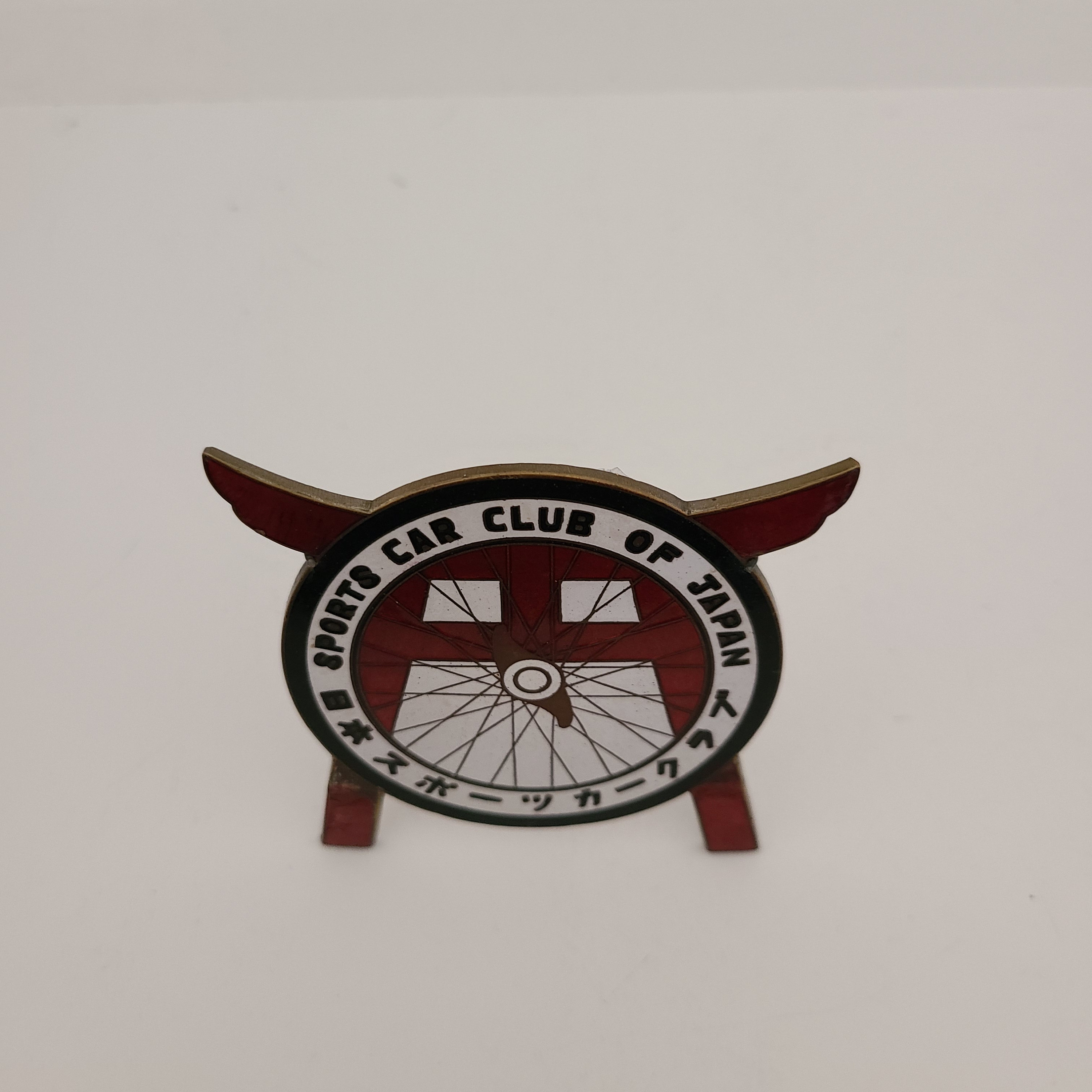 Vintage Circa 1952-53 Sports Car Club of Japan Enamel Badge 