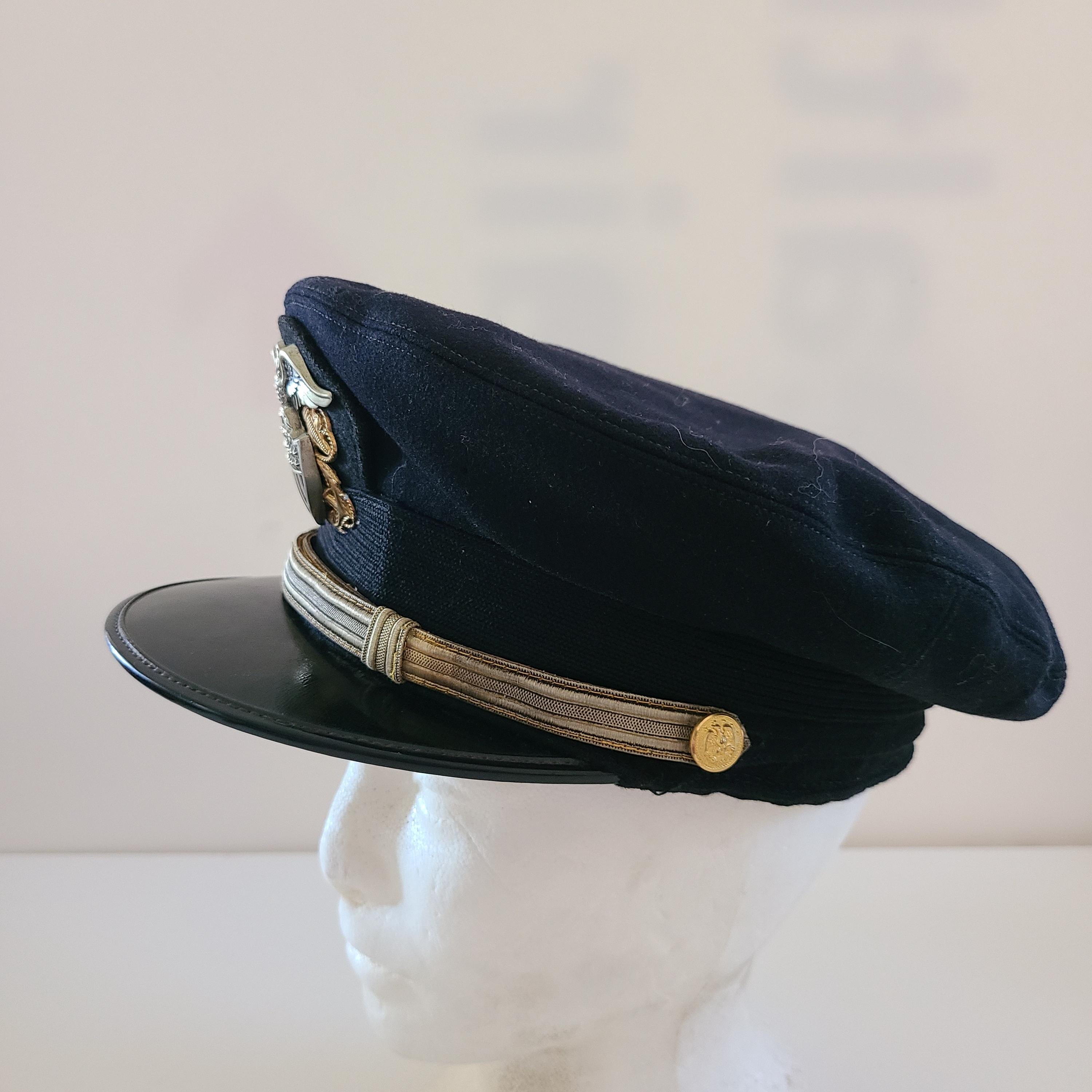 Vintage 1940's US Navy Officer's Combination Cap Vanguard Military ...