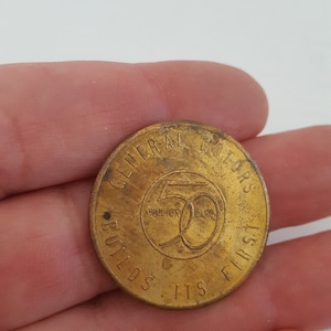 Vintage 1954 General Motors 50 Million Cars Commemorative Coin