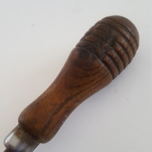Vintage Flathead/slot Screwdriver, Wooden Handle Lathe Turned Hardwood ...