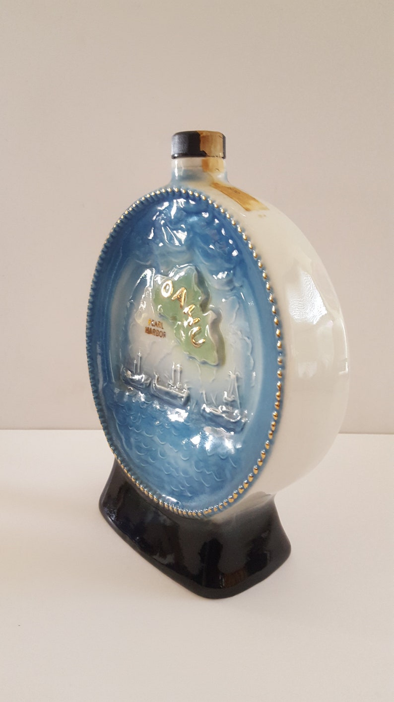 Vintage 1976 Jim Beam Whiskey Decanter Pearl Harbor Survivors Etsy