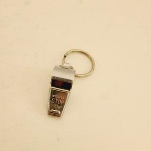 Vintage circa 1980&#39;s &quot;Whistle Stop&quot; trademark Athletic/alert whistle, good clean condition,  plated brass