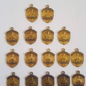 Vintage circa 1950&#39;s to 1960&#39;s National Safety Council Safe Driver Award keychain fob Price if for One, choose from variations list
