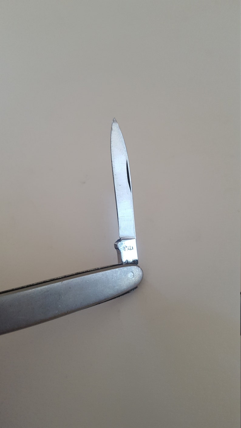 Vintage 1960's Slim Pocket Knife/nail File Italian Made Etsy