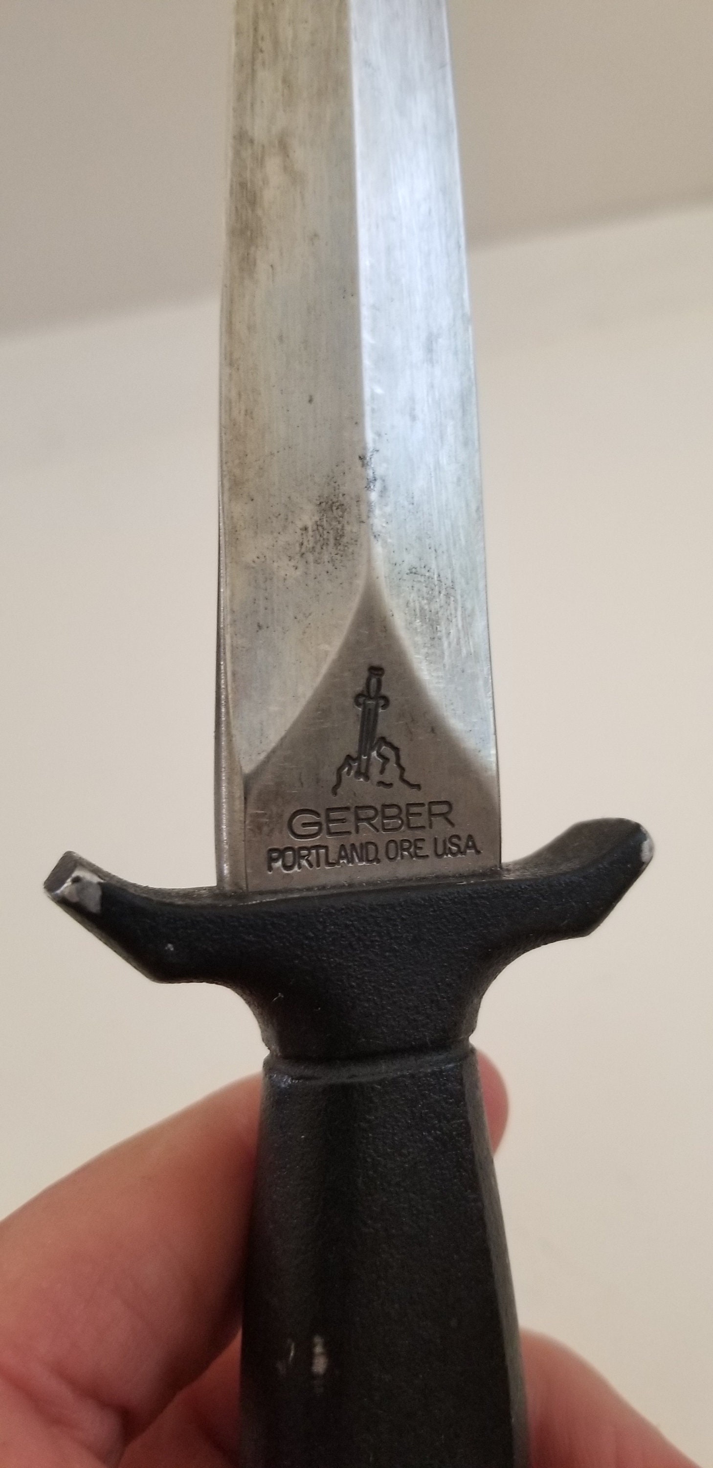 Vintage 1984 Gerber Mark I Survival Knife: 440C Steel Blade 