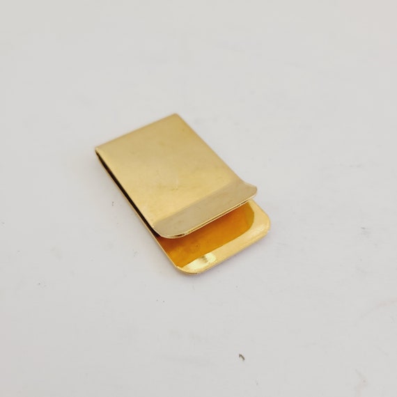 Vintage 1970's gold plated brass money clip " Cas… - image 4