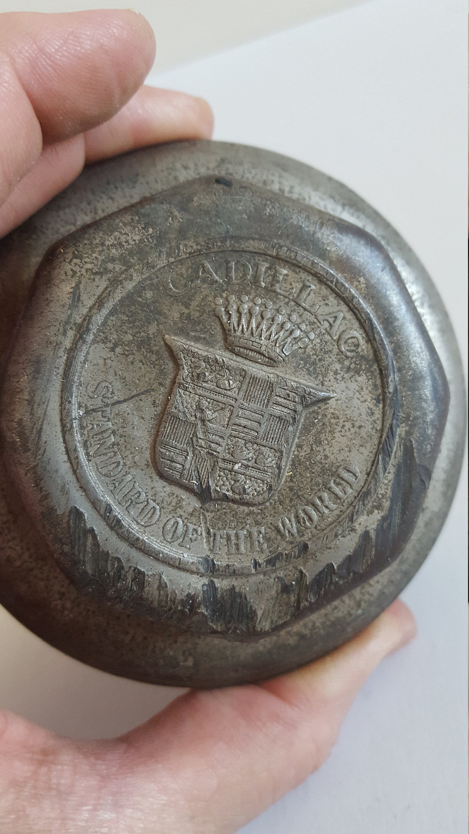 Antique Circa 1916-1918 Cadillac Wheel Hub Grease Cap 9-point Crown ...