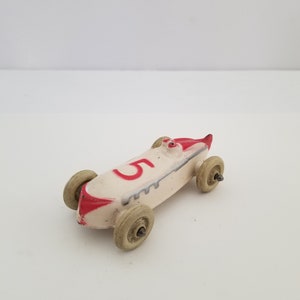 Vintage 1930&#39;s boatailed race car No. 5 made by The Sun Rubber Company 9.0 condition