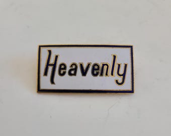 Vintage 1980s Enamel Ski Pin: Heavenly Lake Tahoe