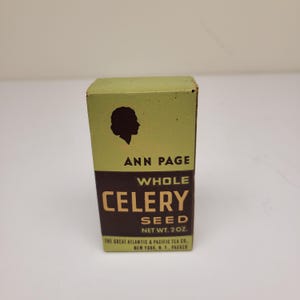 Vintage Ann Page Celery Seed Spice Box - A&P Stores