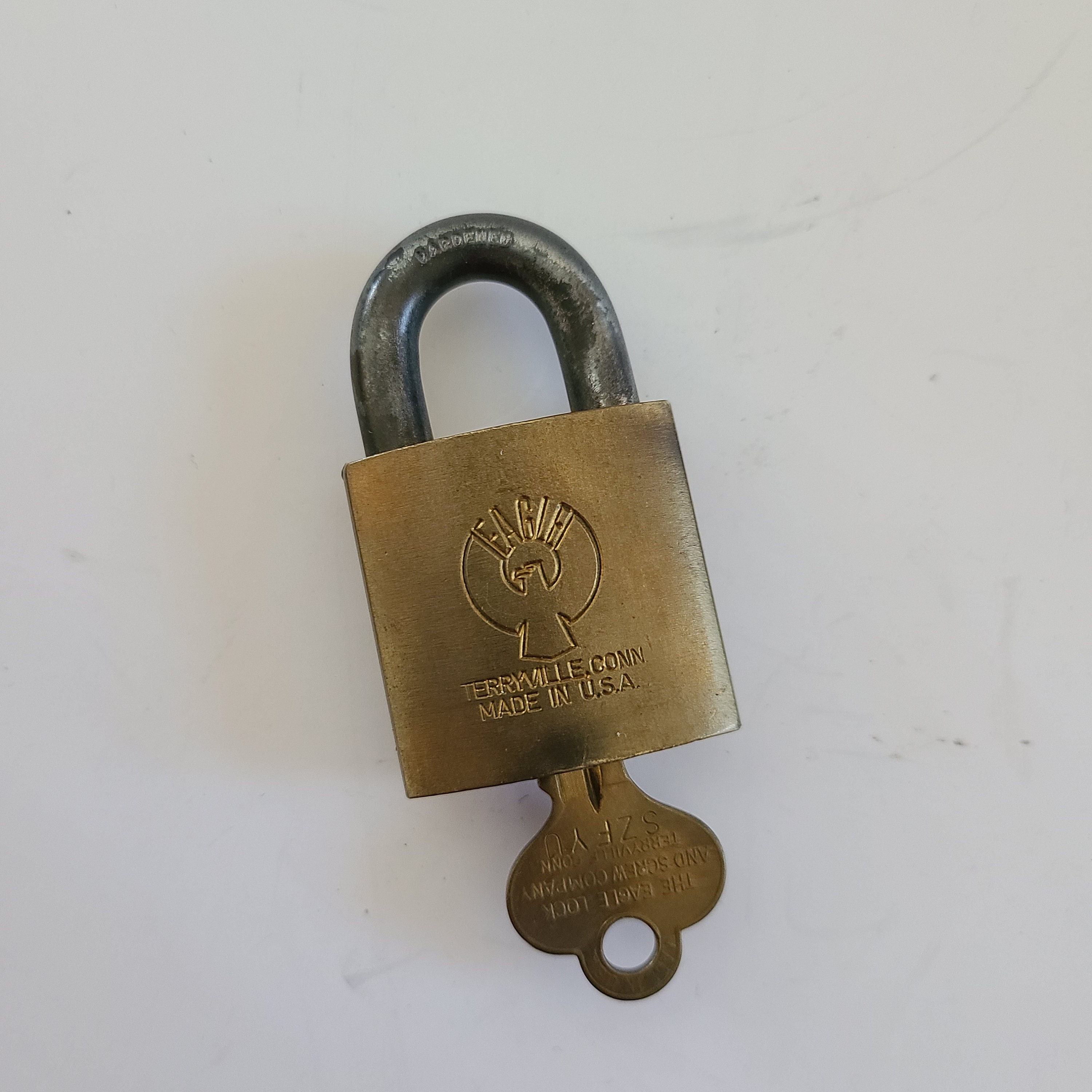Vintage BRASS Padlock - Lock with Key - Brass Made - Best Collection (3053)