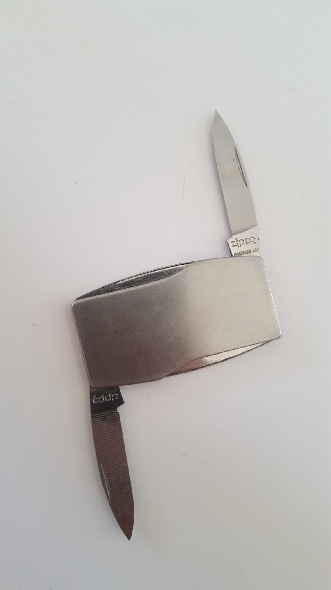 Vintage 1970's Zippo Pocket Knife Nail File Clean Knife Etsy