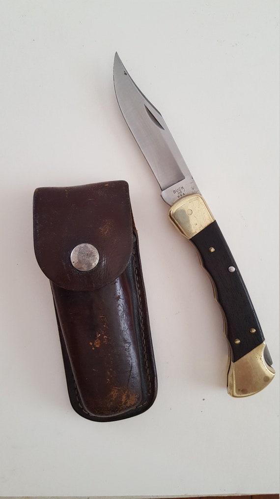Vintage 1993 Buck 110/ folding knife lockback with finger | Etsy
