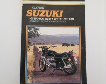 Vintage 10th printing from 1996 Clymer Suzuki GS850-1100 shaft drive 1979-1984 Service, Repair, Maintenance good condition