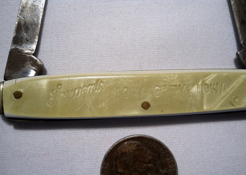 Vintage Kent Pocket Knife of New York Faux Mother of Pearl Etsy