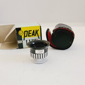 Vintage Peak Spi 30x Pocket Magnifier Loupe - 1980s Japan