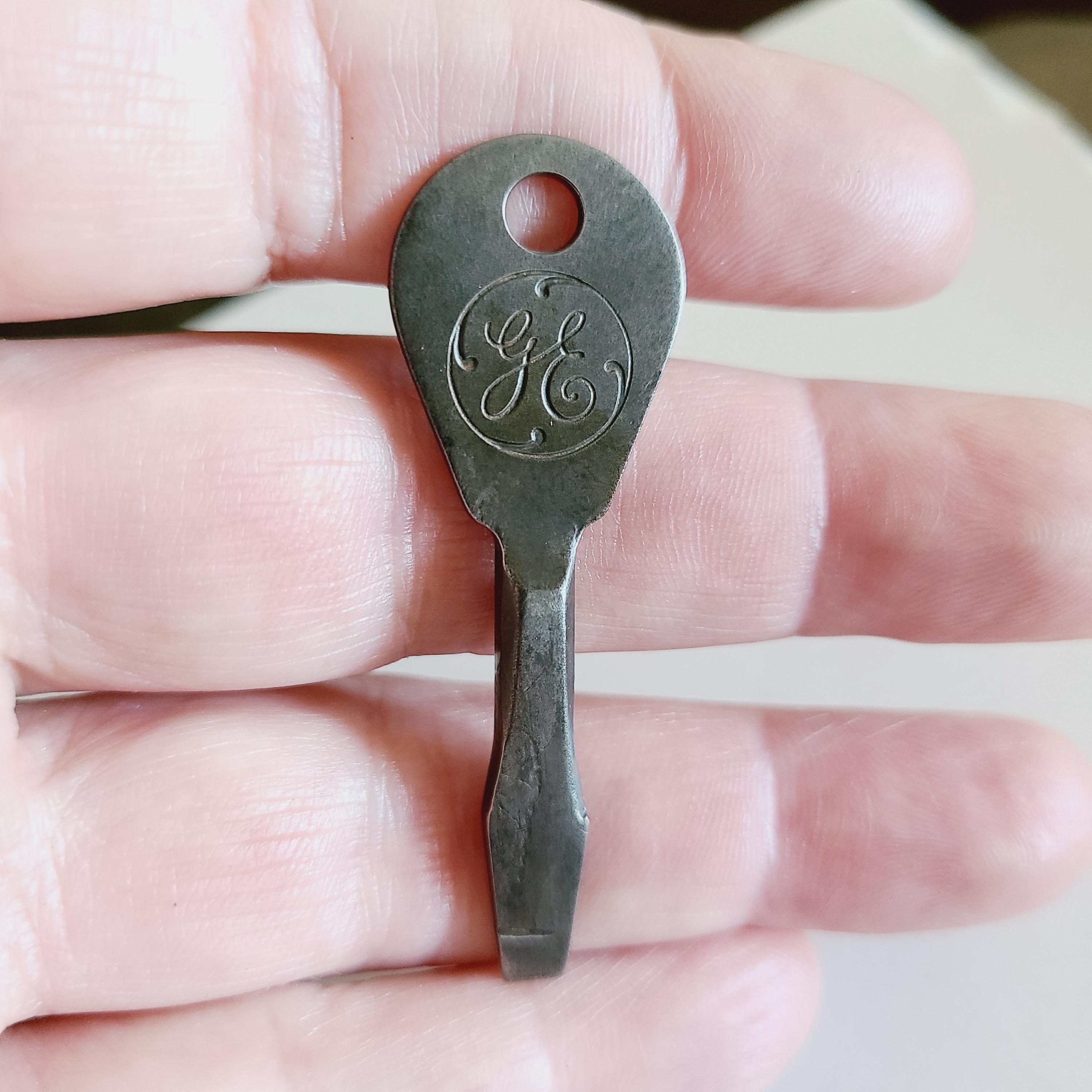 Vintage 1950s Proto Tools Screwdriver Key Ring - General Electric