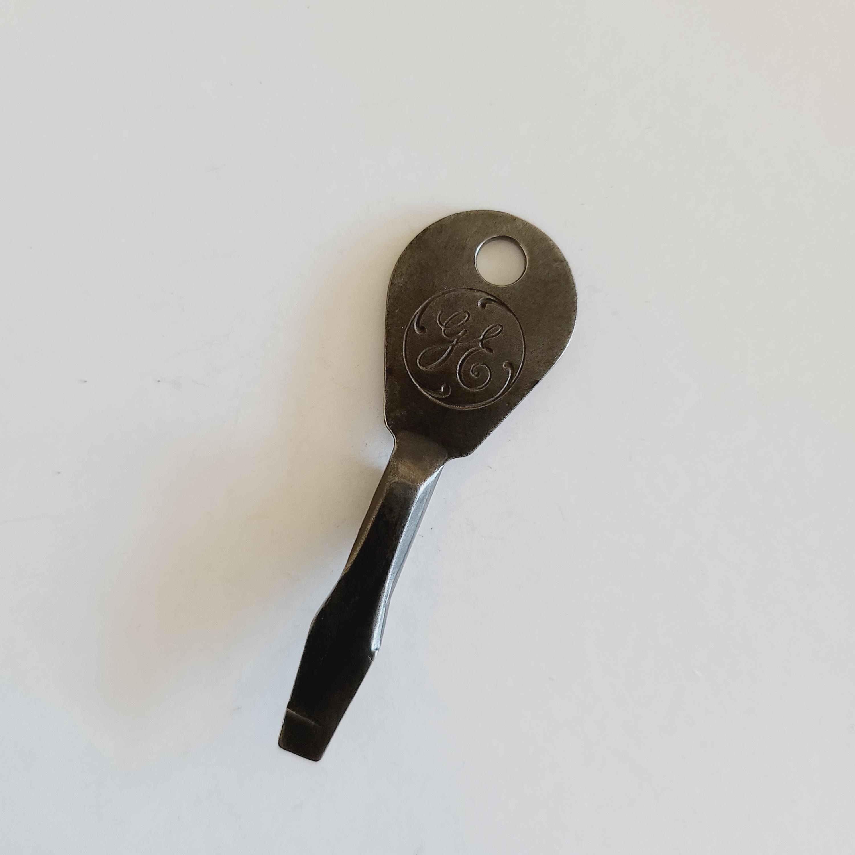 Vintage 1950s Proto Tools Screwdriver Key Ring - General Electric