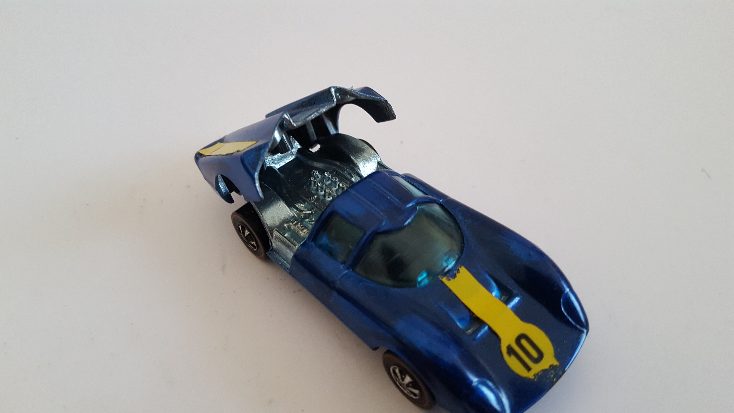 Vintage Hot Wheels Redline Lola GT70, Hong Kong Base