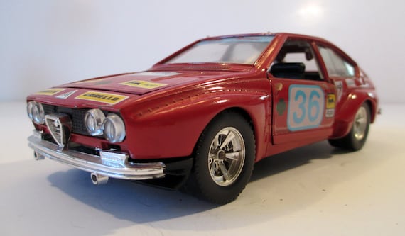 Herformuleren stimuleren ruimte Vintage Bburago Models Alfetta Corsa Alfa Romeo Road Rally - Etsy