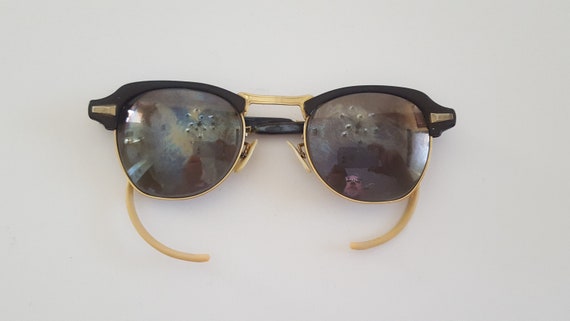 Vintage 1950 s Bausch and Lomb Clubmaster Sunglasses Awesome