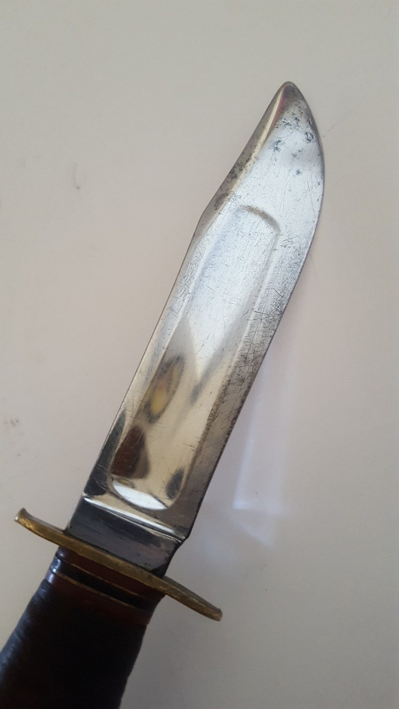 Vintage Case hunting knife fixed blade tang stamp dates Etsy