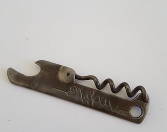 Vintage "Nifty" Bottle Opener: 1930s Vaughan Co. Bar Tool