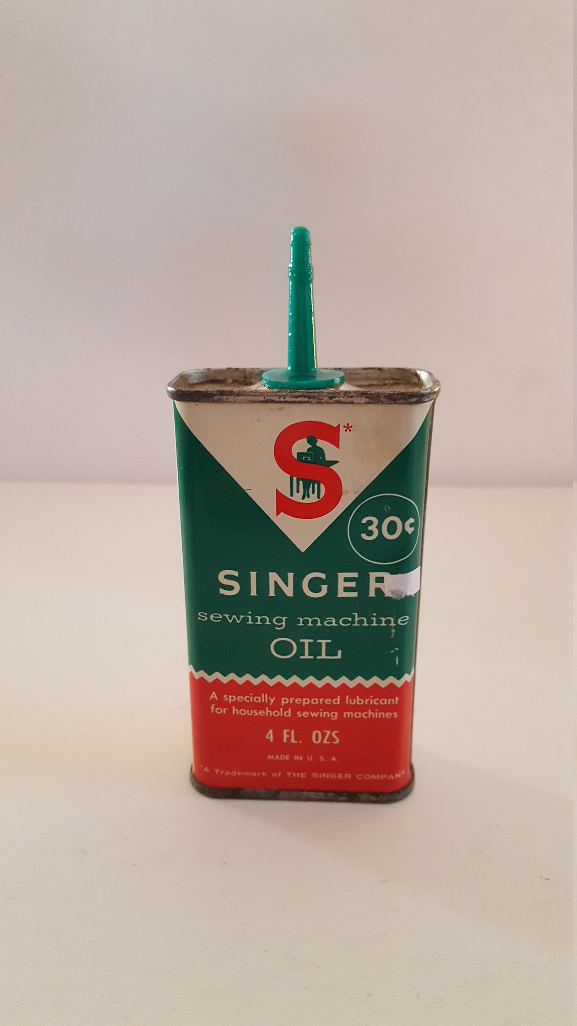 Vintage Singer Sewing Machine Oil Can 1960s 30 Cent Price Etsy