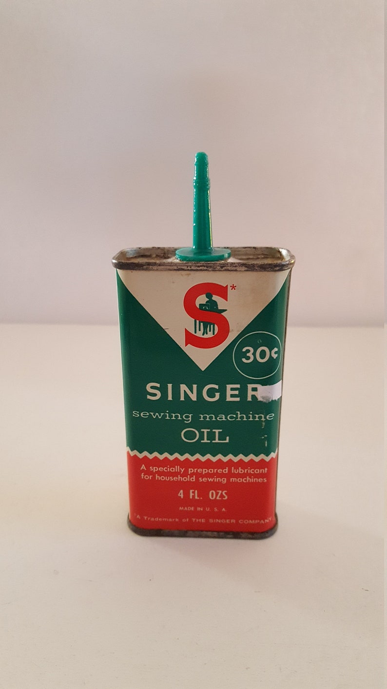 Vintage Singer Sewing Machine Oil Can 1960s 30 Cent Price Etsy