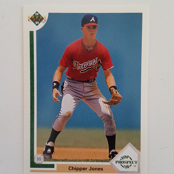 Vintage 1991 Chipper Jones Top Prospect Rookie Card No.55